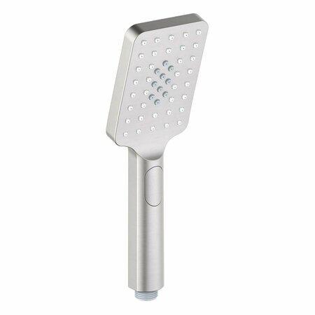 KIBI Cube 3 Settings ABS Handheld Shower Head - Brushed Nickel HS1002BN